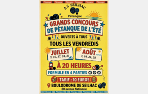 Concours tous les vendredi a partir de 20h en 4 parties